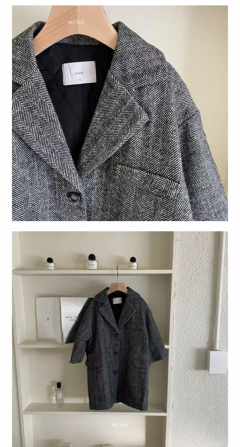 More - Korean Children Fashion - #designkidswear - Herringbone Coat - 2