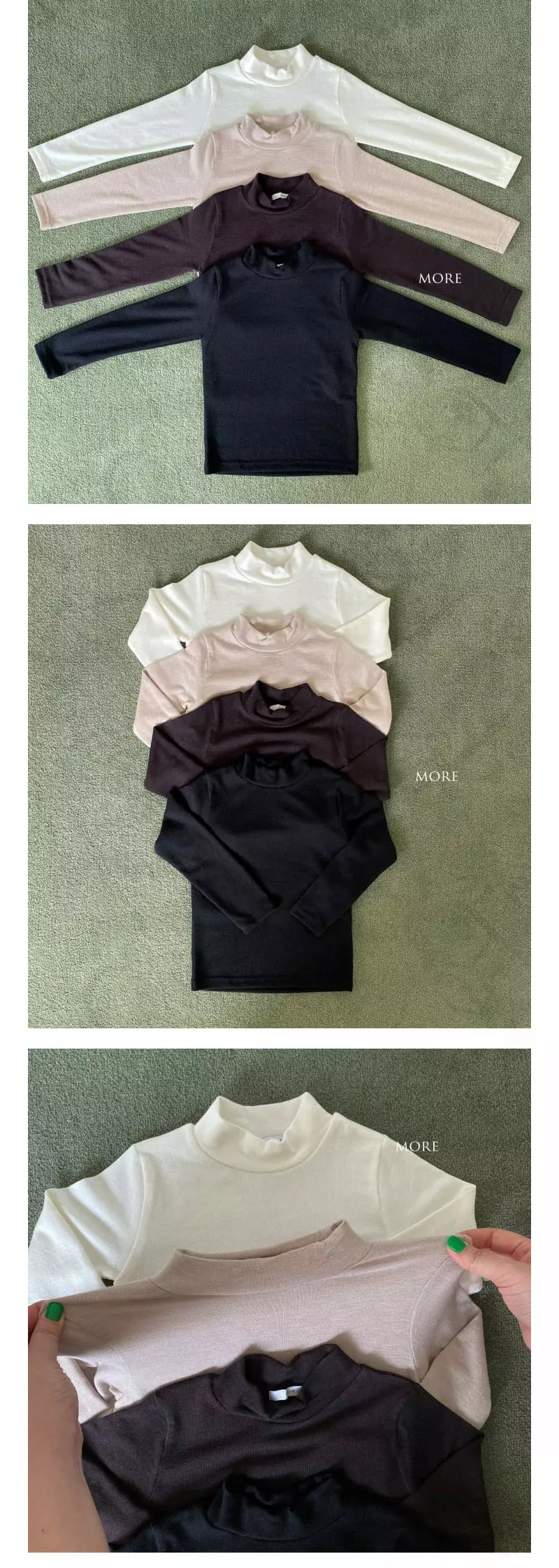 More - Korean Children Fashion - #minifashionista - Inner Turtleneck Tee - 2