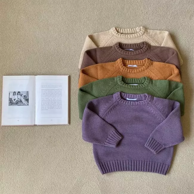 More - Korean Children Fashion - #prettylittlegirls - Cozy Round Knit Tee