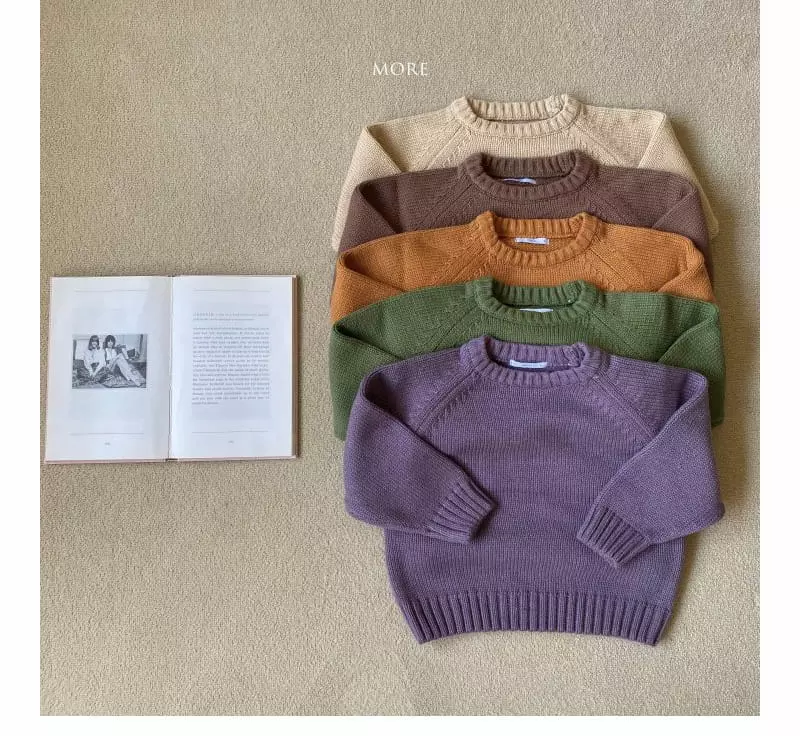 More - Korean Children Fashion - #todddlerfashion - Cozy Round Knit Tee - 2