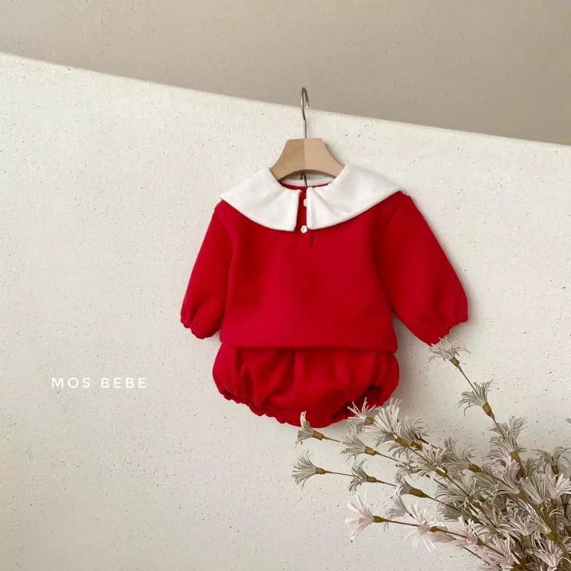 Mos Bebe - Korean Baby Fashion - #babyboutiqueclothing - Merry Top Bottom Set - 5