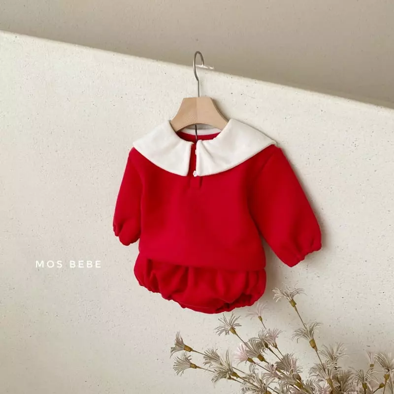 Mos Bebe - Korean Baby Fashion - #babyclothing - Merry Top Bottom Set - 6