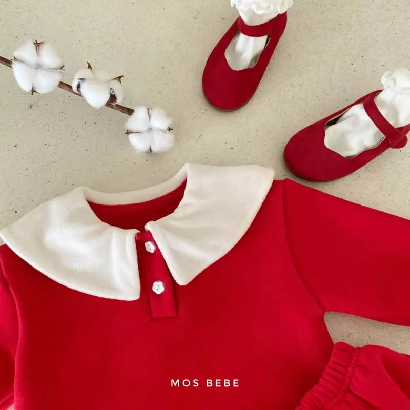 Mos Bebe - Korean Baby Fashion - #onlinebabyboutique - Merry Top Bottom Set