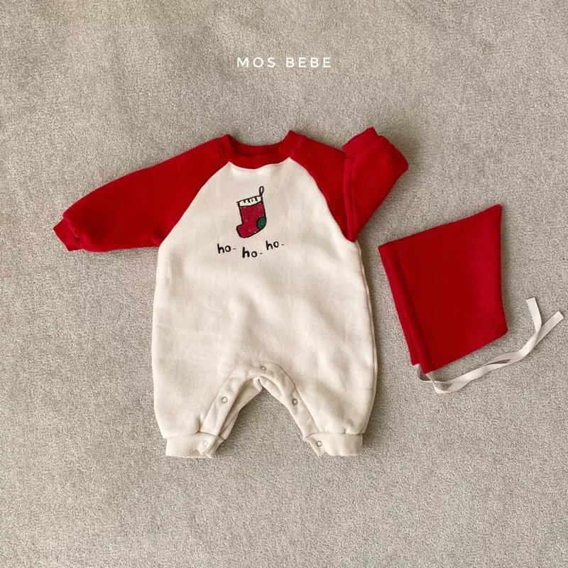 Mos Bebe - Korean Baby Fashion - #onlinebabyshop - Santa Bodysuit - 3