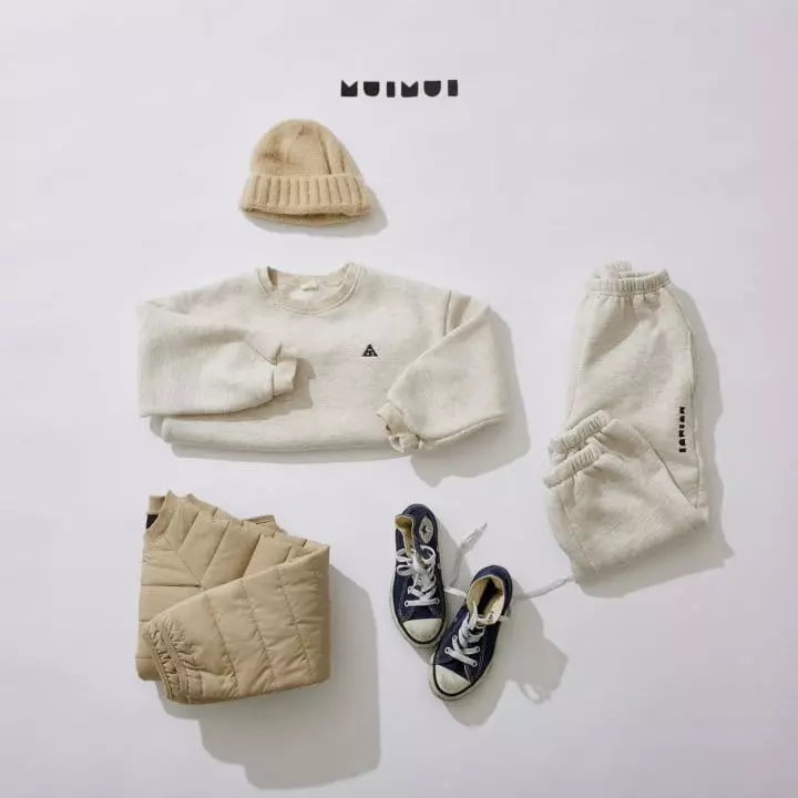 Mui Mui - Korean Children Fashion - #kidzfashiontrend - Mui Logo Top Bottom Set - 2