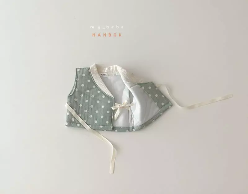 My Bebe - Korean Baby Fashion - #babyclothing - Dot Bebe Sul Bodysuit Set - 5