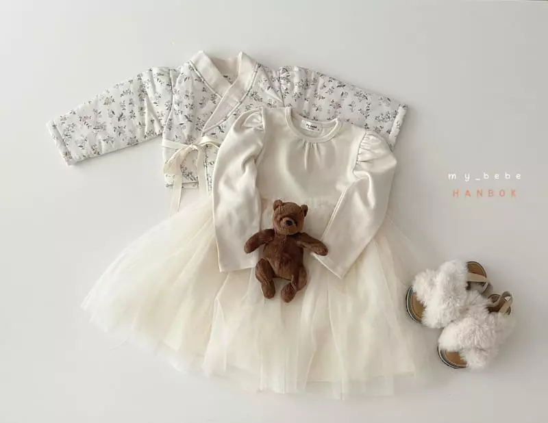 My Bebe - Korean Baby Fashion - #babyboutiqueclothing - Girl Sul Top Bottom Set - 4