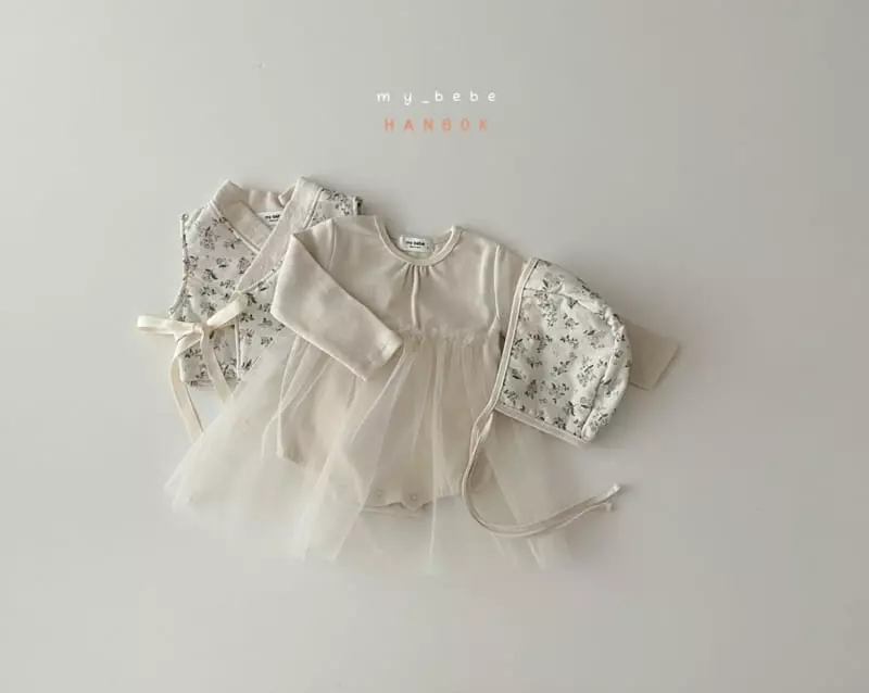 My Bebe - Korean Baby Fashion - #babygirlfashion - Bebe Girl Sul Bodysuit Set - 9