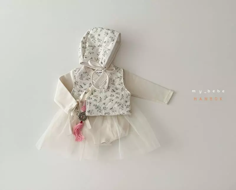 My Bebe - Korean Baby Fashion - #onlinebabyboutique - Bebe Girl Sul Bodysuit Set