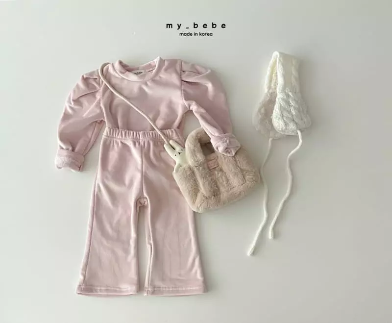 My Bebe - Korean Children Fashion - #Kfashion4kids - Veloure Set - 12