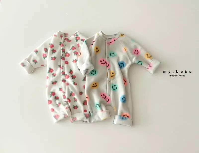 My Bebe - Korean Children Fashion - #designkidswear - Fleece Bodysuit - 2