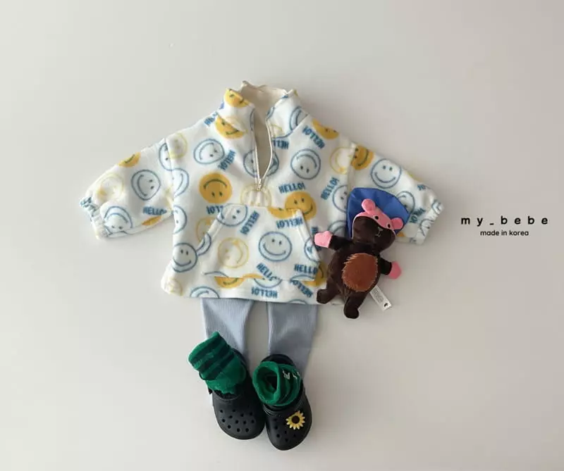 My Bebe - Korean Children Fashion - #kidsshorts - Smile Anorak Set - 7