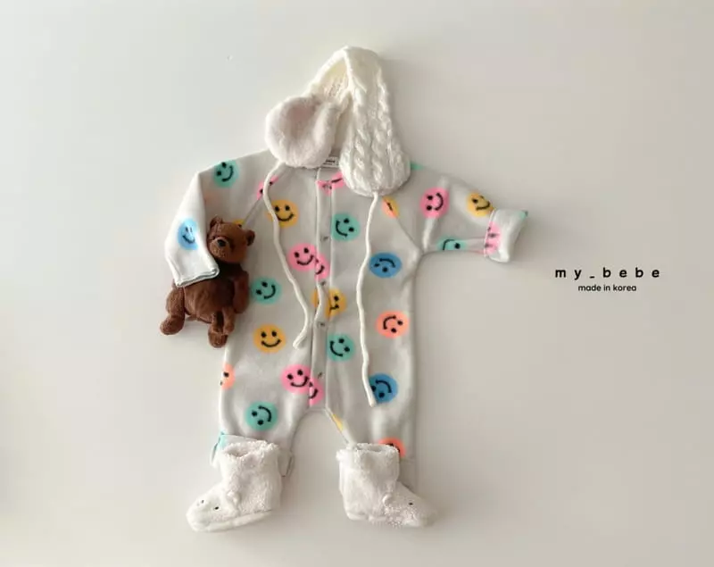 My Bebe - Korean Children Fashion - #kidsshorts - Fleece Bodysuit - 5