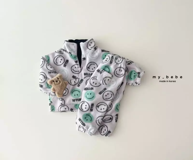 My Bebe - Korean Children Fashion - #littlefashionista - Smile Anorak Set - 11