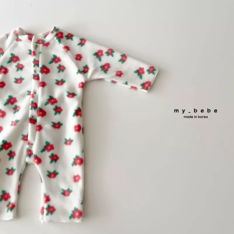 My Bebe - Korean Children Fashion - #prettylittlegirls - Fleece Bodysuit - 12