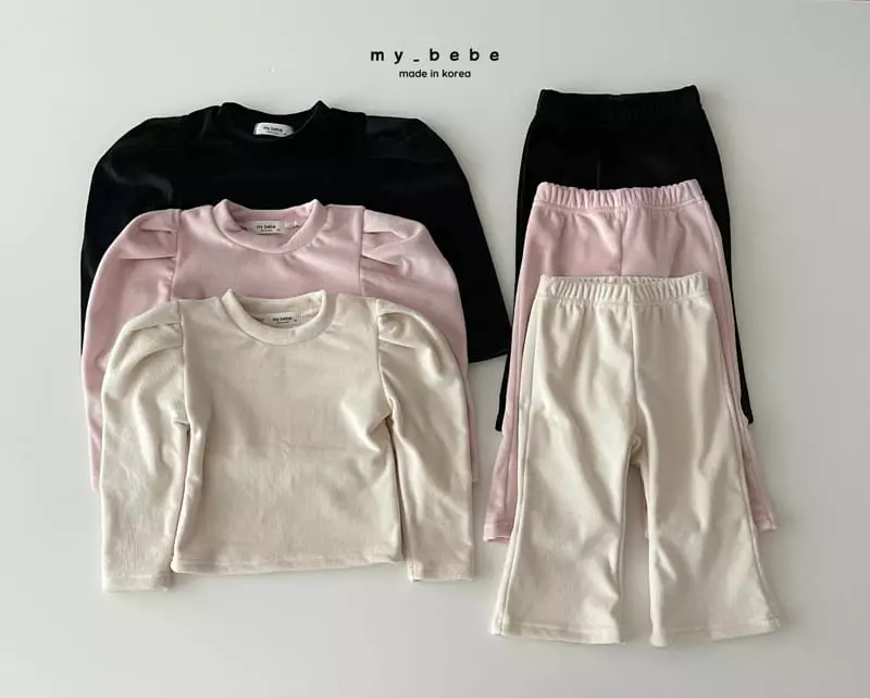 My Bebe - Korean Children Fashion - #todddlerfashion - Veloure Set