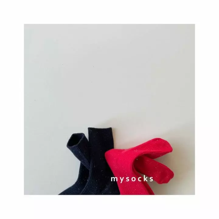 My Socks - Korean Children Fashion - #childrensboutique - Tambourine Twinkle Socks Set with Mom  - 11