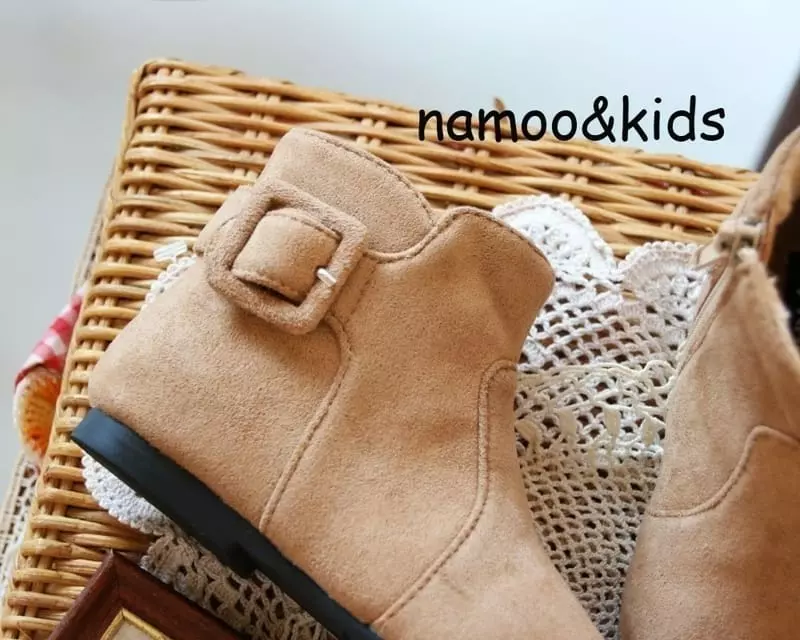 Namoo & Kids - Korean Children Fashion - #kidsstore - J Belt Angle Boots - 4