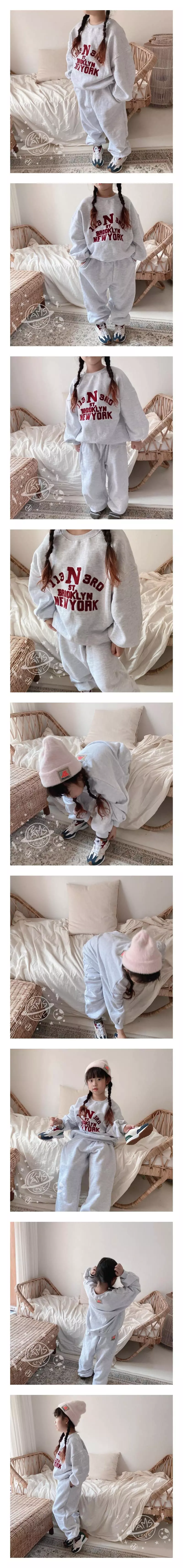 Nams - Korean Children Fashion - #designkidswear - New York Fleece Set