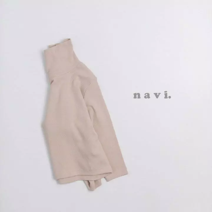 Navi - Korean Children Fashion - #childofig - Mild Turtleneck Tee - 3