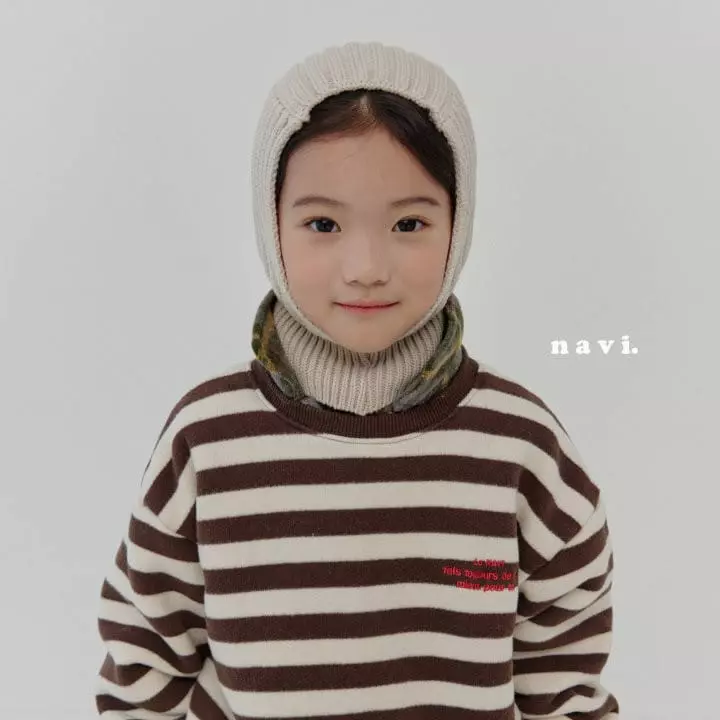 Navi - Korean Children Fashion - #childofig - Stripes Sweatshirt - 8