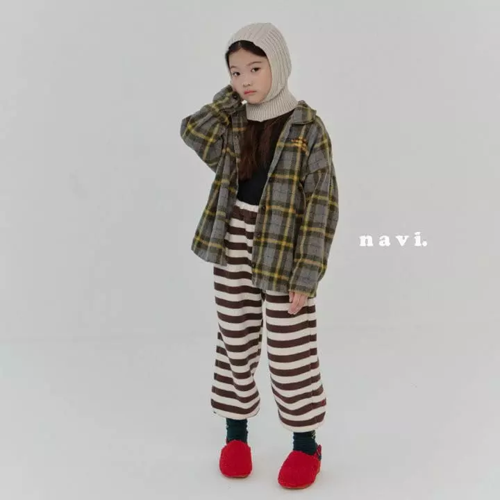 Navi - Korean Children Fashion - #prettylittlegirls - Check Shirt - 4