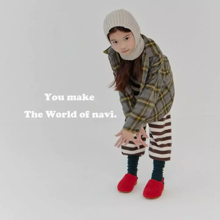 Navi - Korean Children Fashion - #childofig - Check Shirt - 5