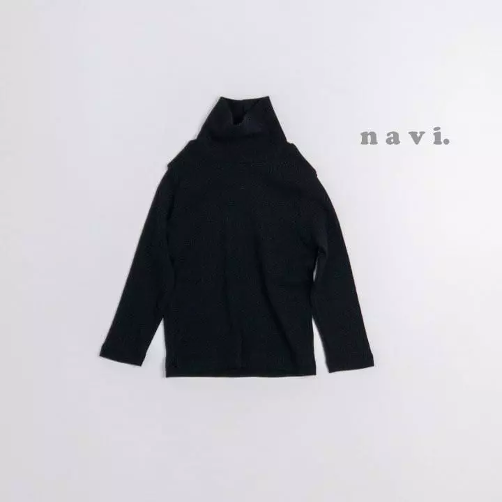 Navi - Korean Children Fashion - #childofig - Mild Turtleneck Tee - 4