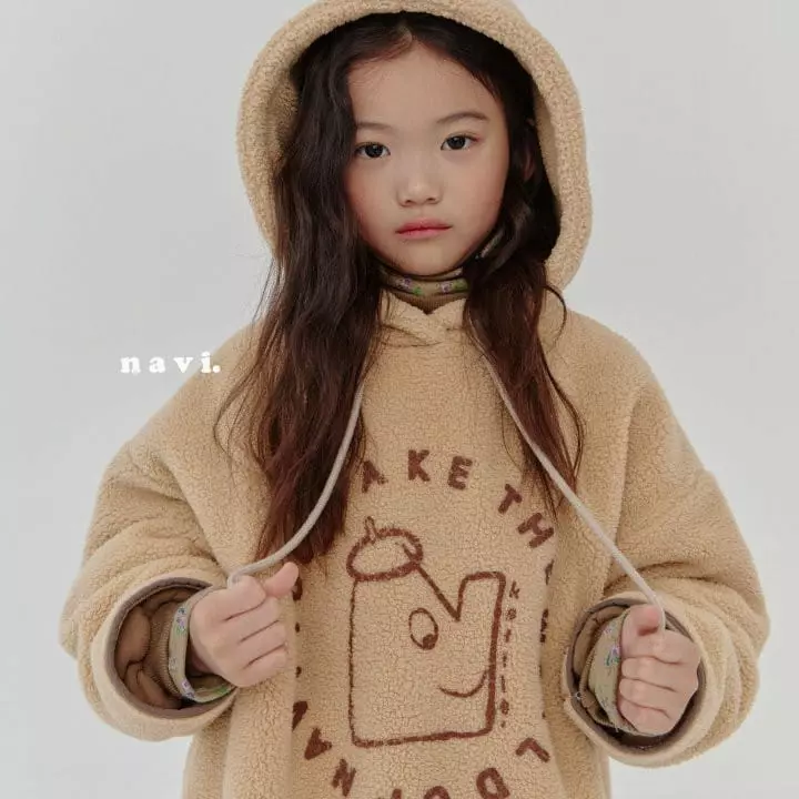 Navi - Korean Children Fashion - #childrensboutique - Ply Hoody Tee