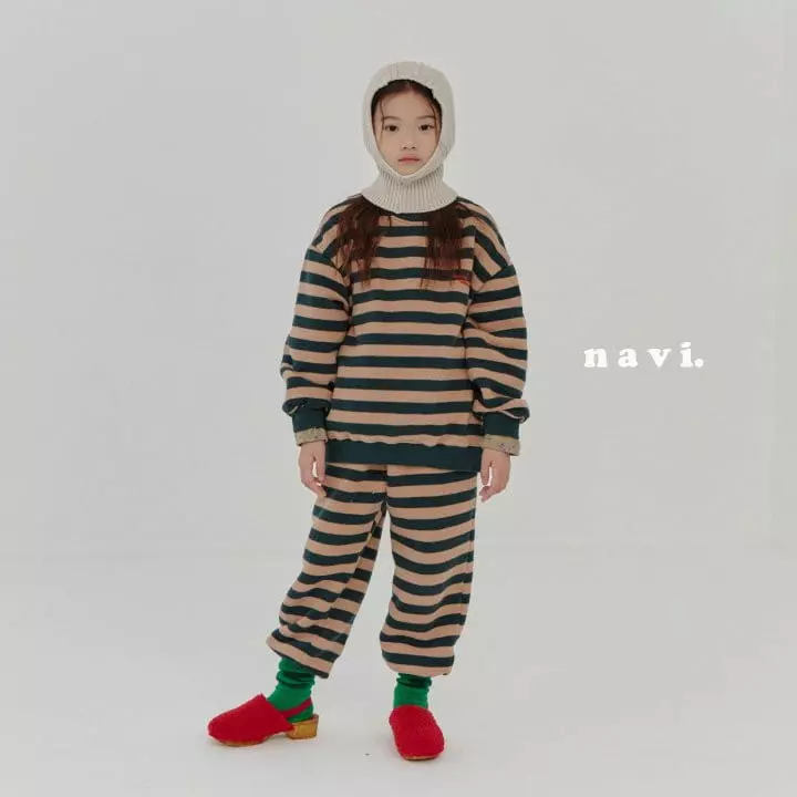 Navi - Korean Children Fashion - #designkidswear - Stripes Sweatshirt - 10