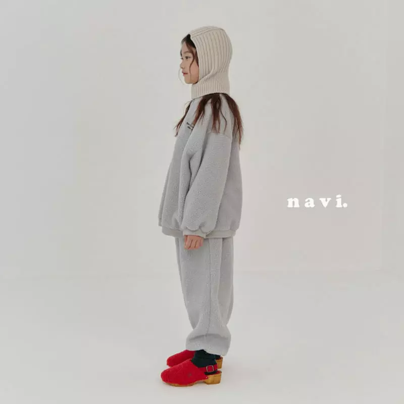Navi - Korean Children Fashion - #designkidswear - Poodle Zip-up - 3