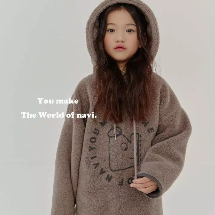 Navi - Korean Children Fashion - #discoveringself - Ply Hoody Tee - 4