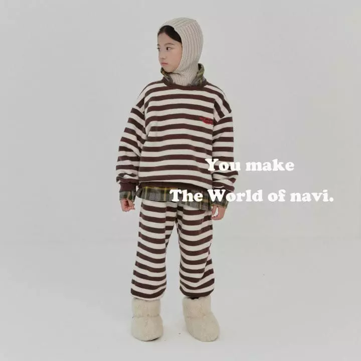 Navi - Korean Children Fashion - #magicofchildhood - Stripes Sweatshirt - 2
