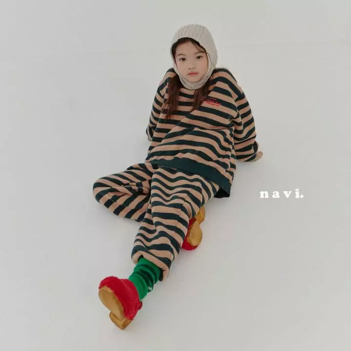 Navi - Korean Children Fashion - #prettylittlegirls - Stripes Pants - 5