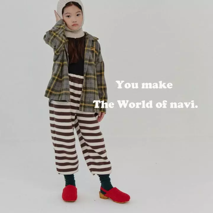 Navi - Korean Children Fashion - #prettylittlegirls - Check Shirt - 3