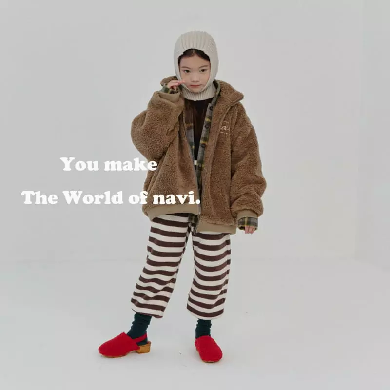 Navi - Korean Children Fashion - #prettylittlegirls - Boa Jumper
