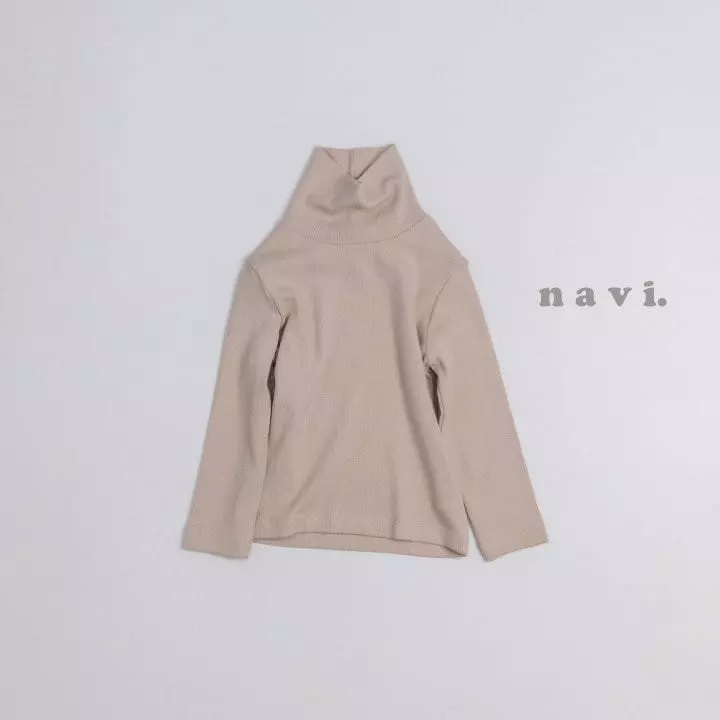 Navi - Korean Children Fashion - #stylishchildhood - Mild Turtleneck Tee - 2