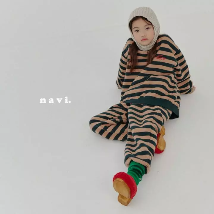 Navi - Korean Children Fashion - #todddlerfashion - Stripes Pants - 6