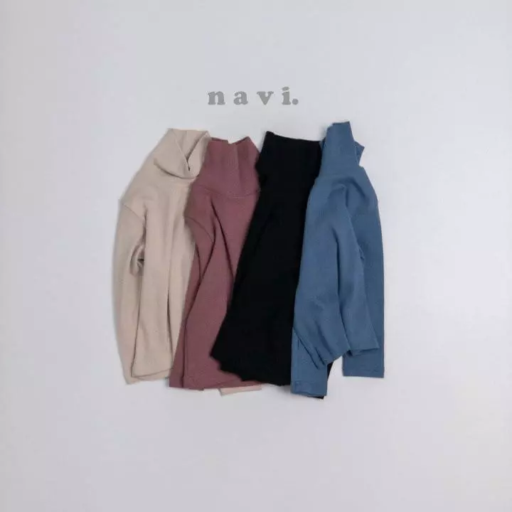 Navi - Korean Children Fashion - #toddlerclothing - Mild Turtleneck Tee