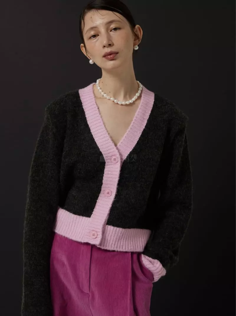 Neroli36 - Korean Women Fashion - #momslook - Color Pd Cardigan - 3