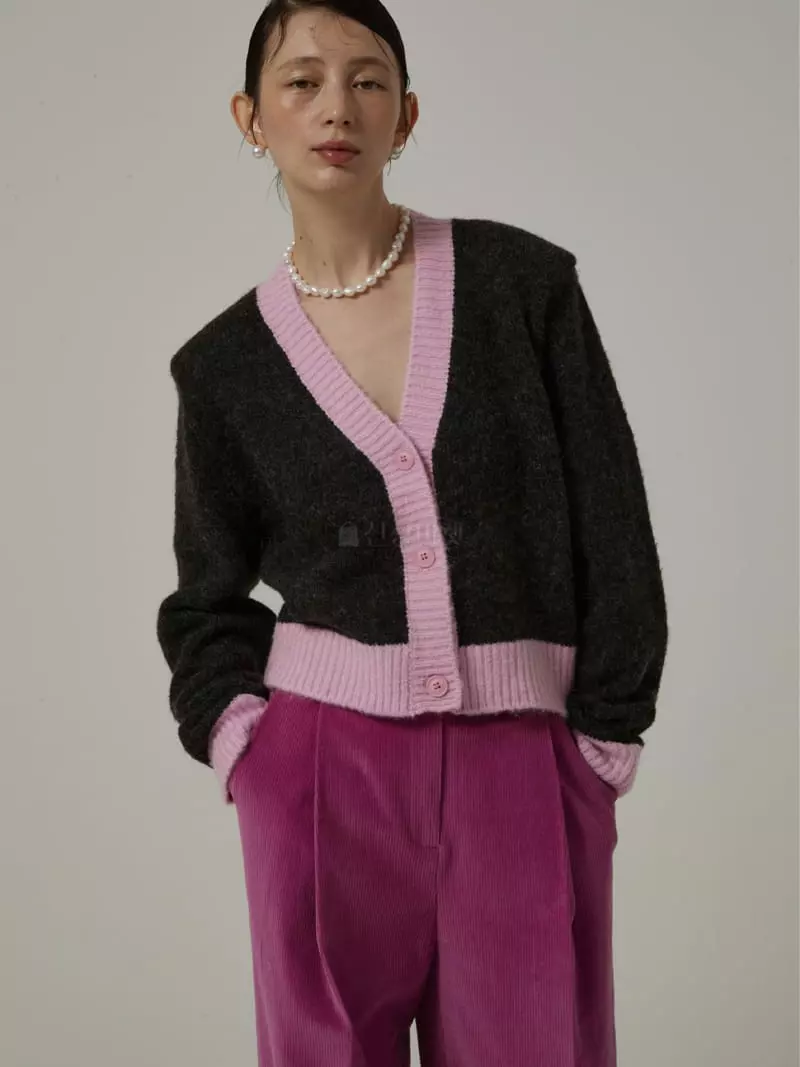 Neroli36 - Korean Women Fashion - #momslook - Color Pd Cardigan - 5