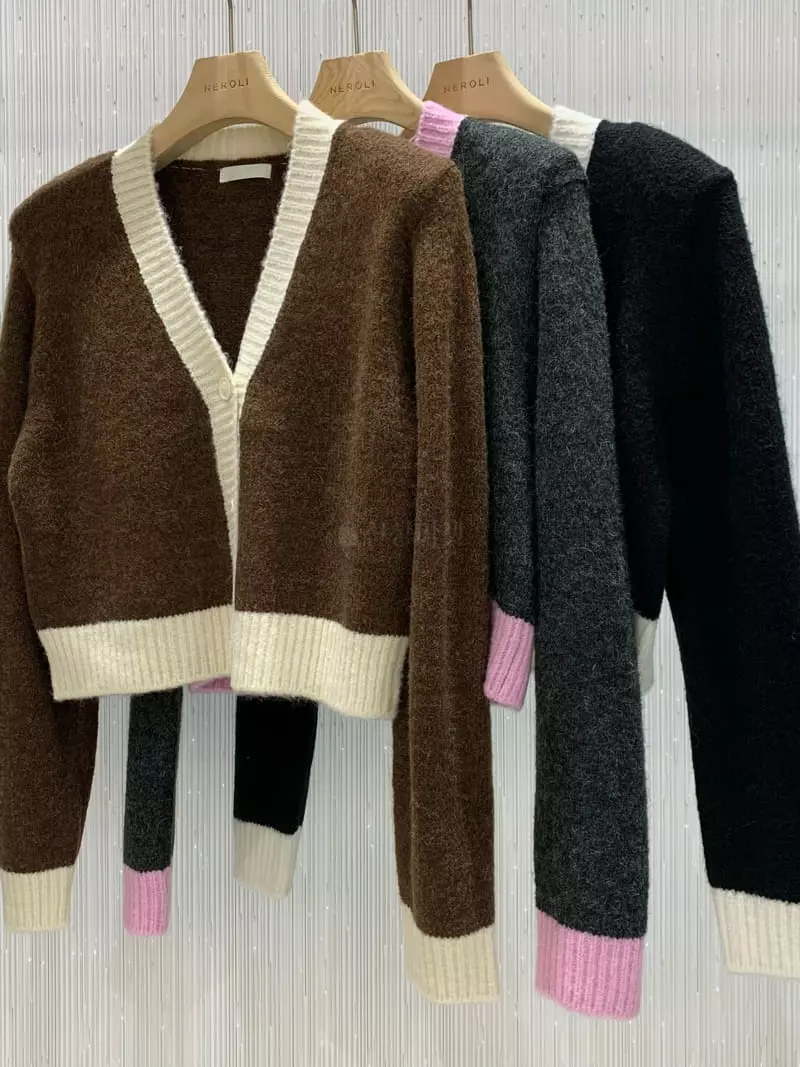 Neroli36 - Korean Women Fashion - #momslook - Color Pd Cardigan - 7