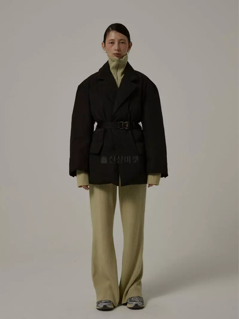 Neroli36 - Korean Women Fashion - #restrostyle - Fra Belt Padding Jacket - 9