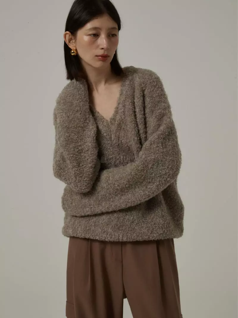 Neroli36 - Korean Women Fashion - #restrostyle - Bookle Knit Tee