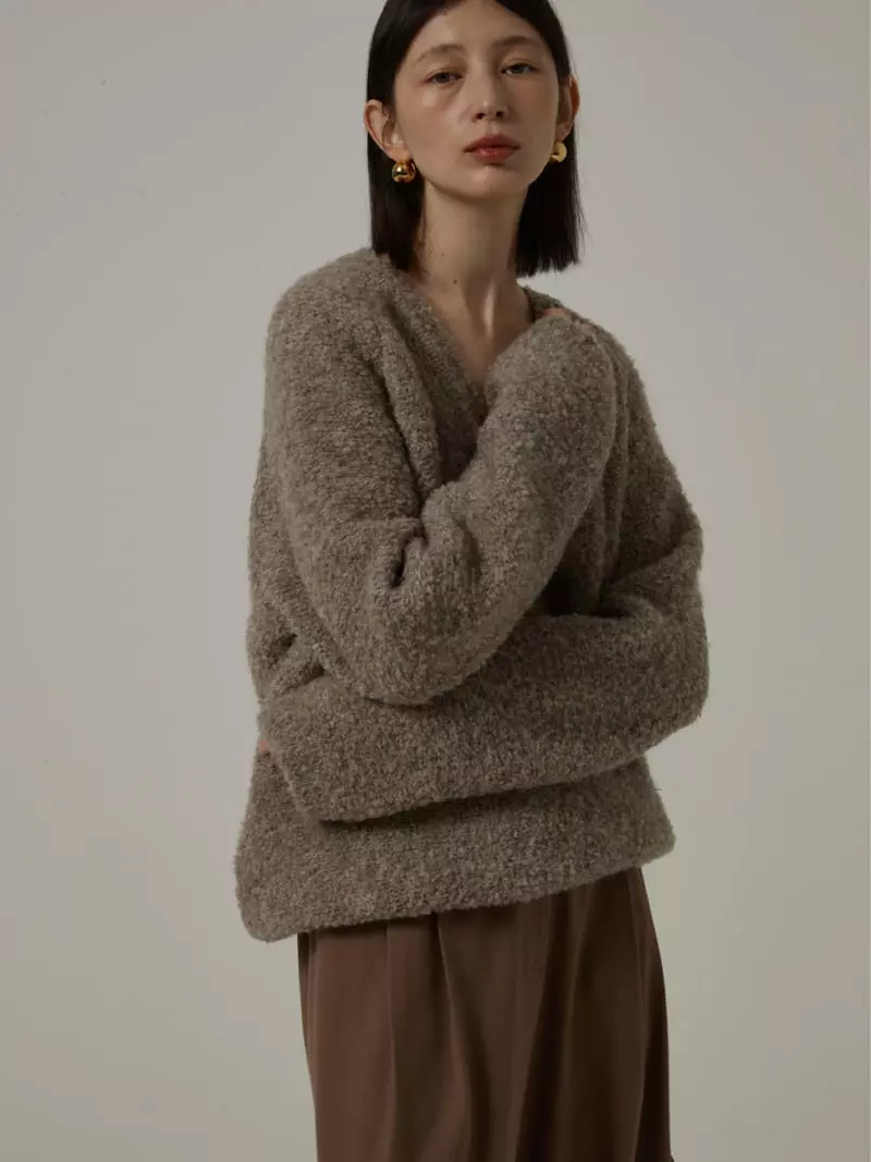 Neroli36 - Korean Women Fashion - #romanticstyle - Bookle Knit Tee - 2