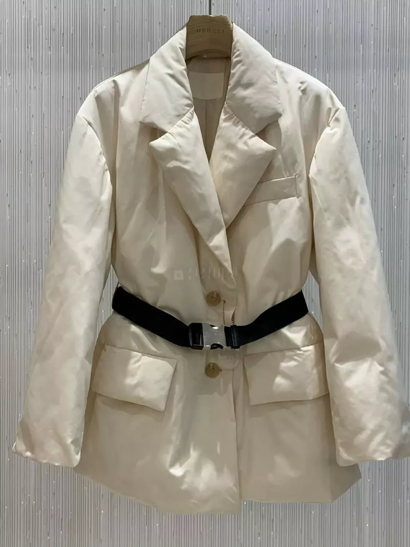Neroli36 - Korean Women Fashion - #shopsmall - Fra Belt Padding Jacket - 11