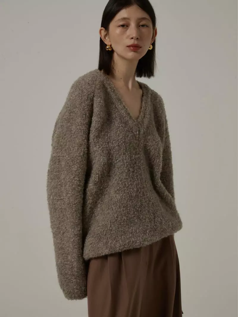Neroli36 - Korean Women Fashion - #shopsmall - Bookle Knit Tee - 3