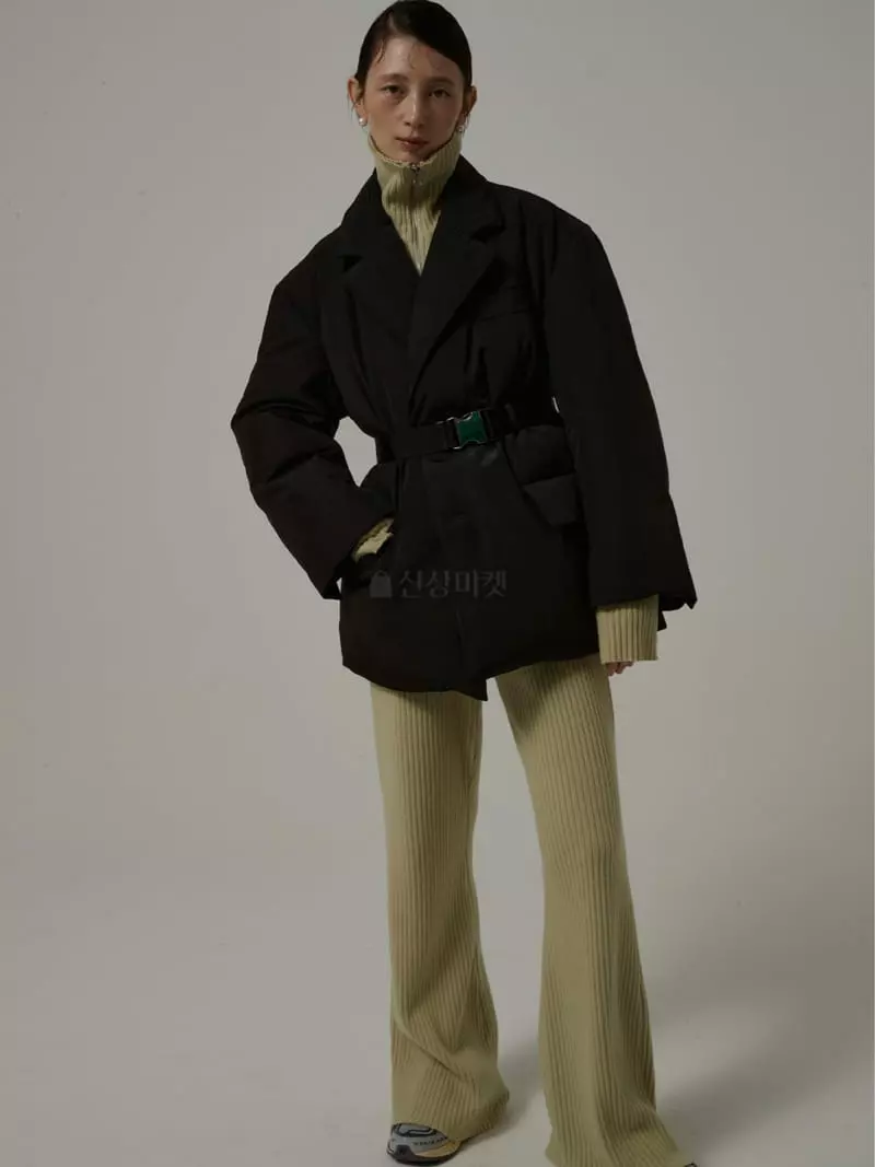 Neroli36 - Korean Women Fashion - #vintageinspired - Fra Belt Padding Jacket - 6