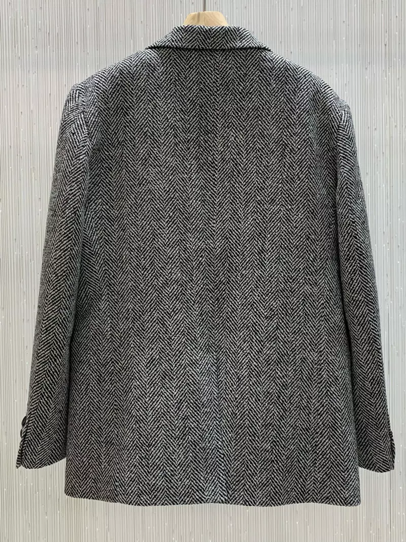 Neroli36 - Korean Women Fashion - #vintagekidsstyle - Herringbonr Jacket - 9