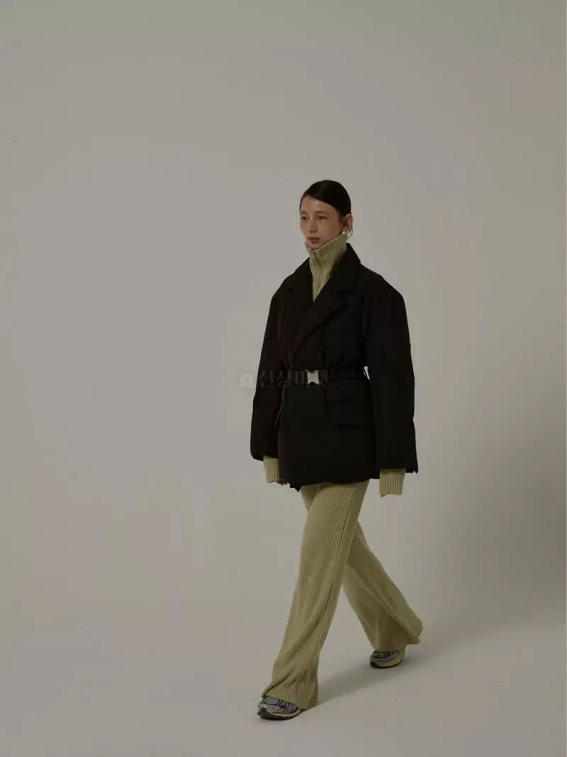 Neroli36 - Korean Women Fashion - #vintagekidsstyle - Fra Belt Padding Jacket - 7
